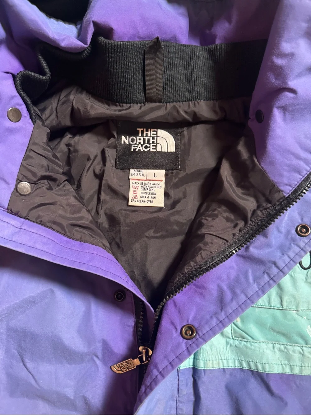 Vintage 1990 The North Face Gore Tex Ski School Jacket Made USA Large